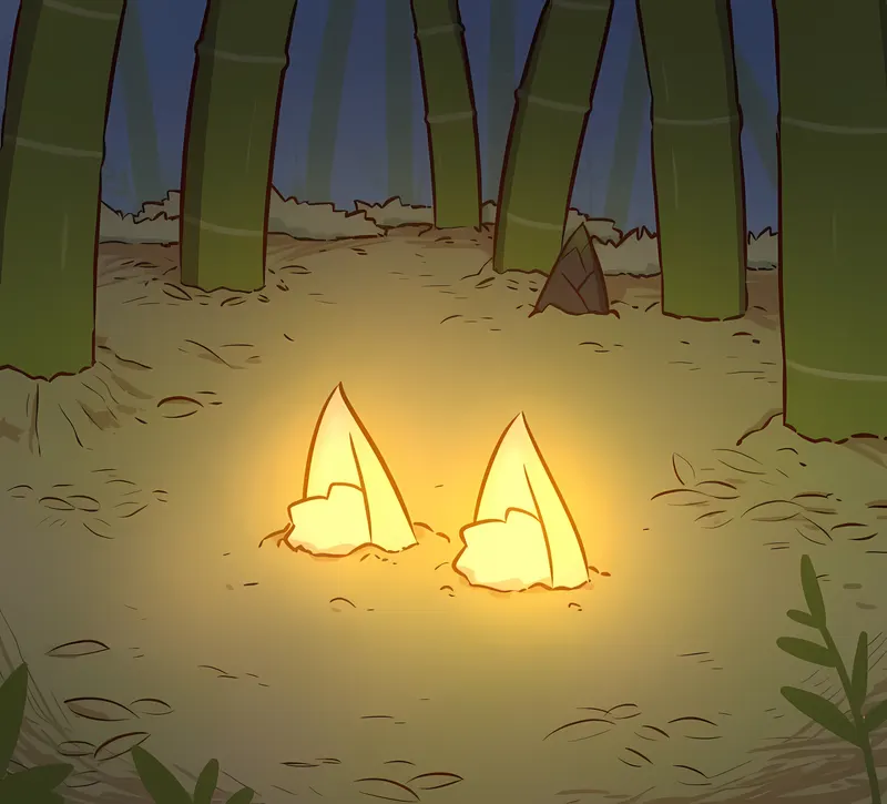 Shiggy in a Bamboo Forrest