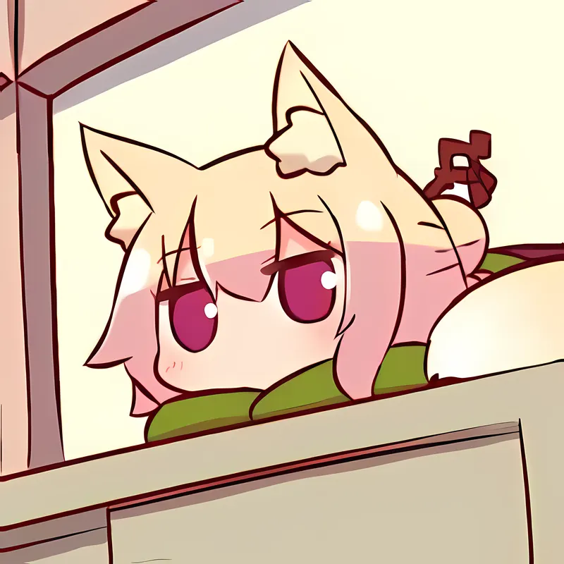 Shiggy is lying on the wardrobe